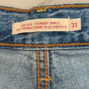 Levi's High Rise Ribcage Straight Ankle Jeans - Blue W31 L27